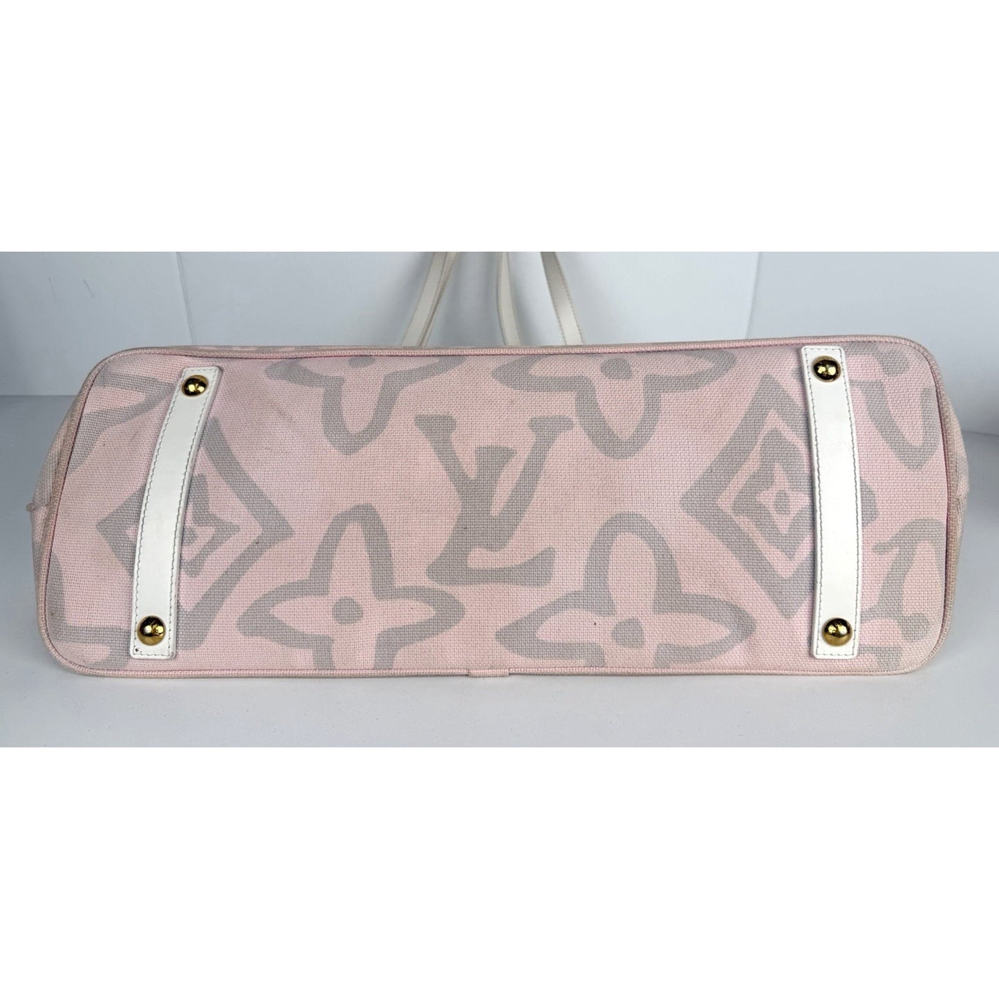 Louis Vuitton Limited Edition Tahitienne Cabas GM Bag Pink Canvas 2008 S