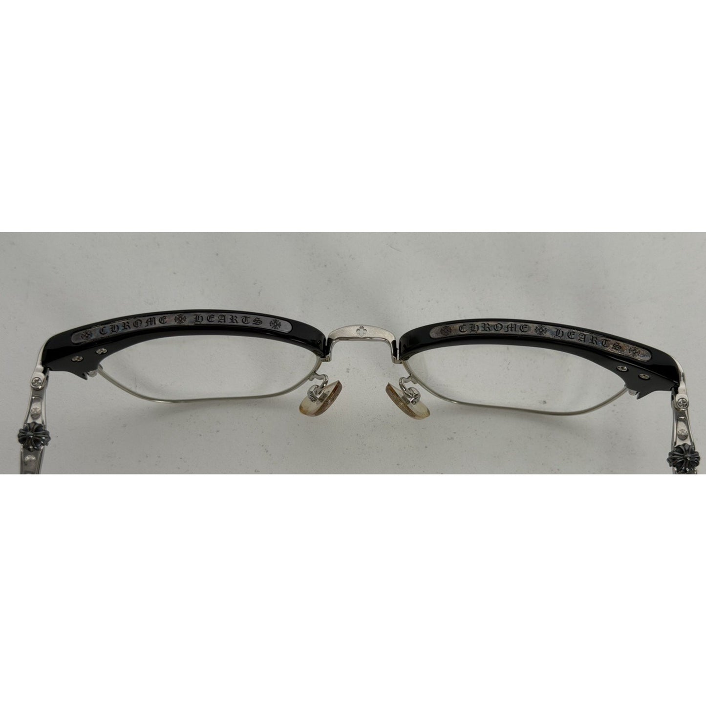 Chrome Hearts Sluntradiction Eyeglasses-Frame in Black and Silver (Prescription)