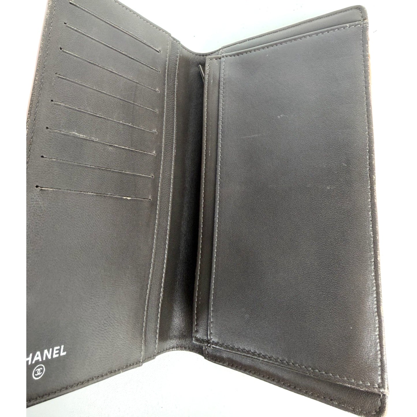 Chanel Pink Lambskin Camellia Embossed Wallet in Pink 2010 K-2