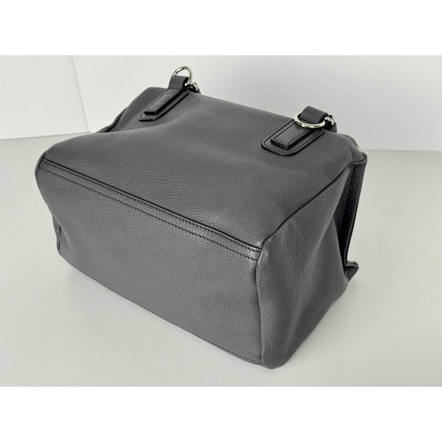 Givenchy Medium Pandora Shoulder Bag in Gray Grained Leather B-1