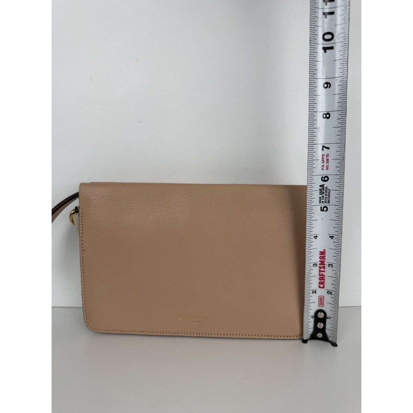 Givenchy Cross 3 Crossbody Bag with Chain Handle in Beige Leather S-12