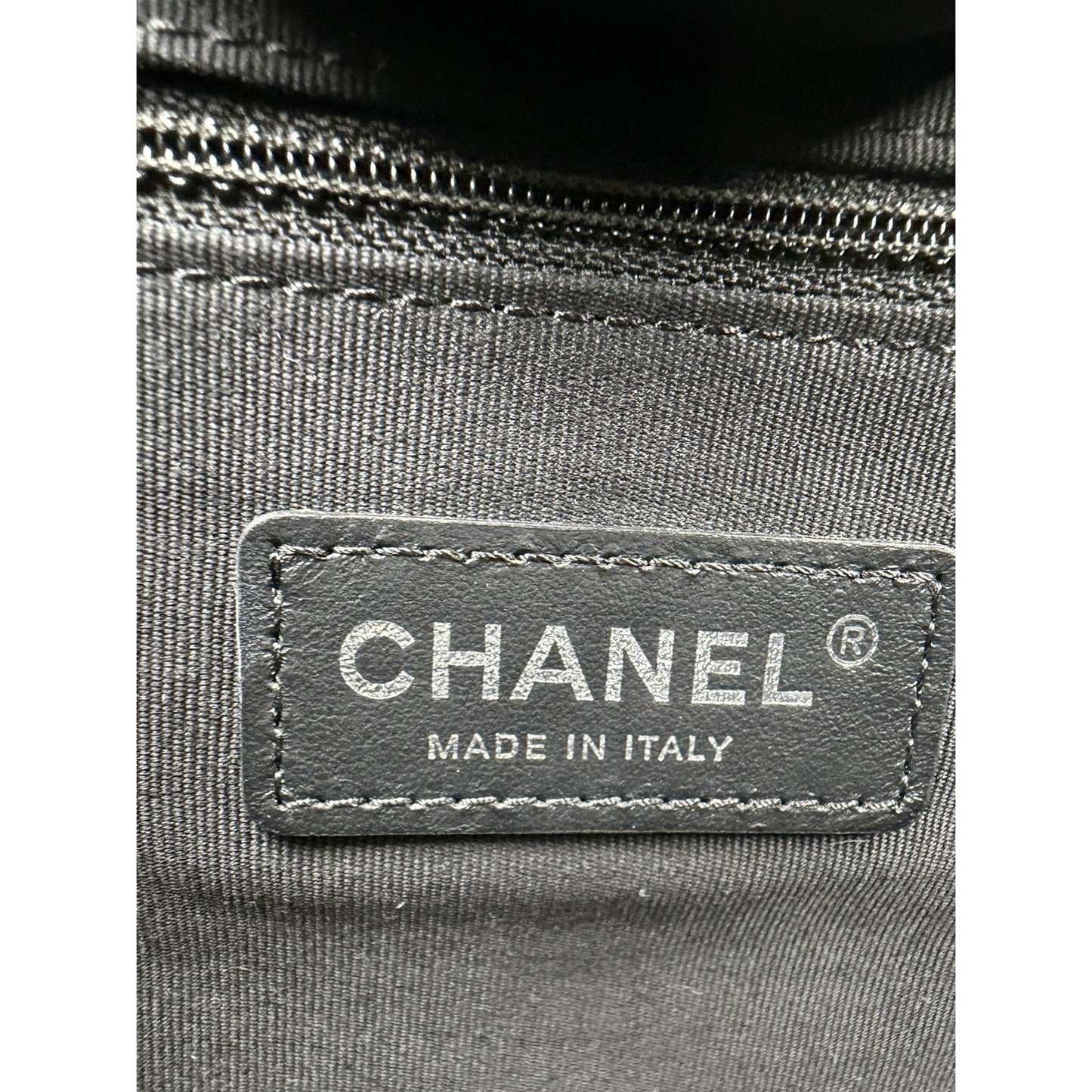 Chanel Deauville Large Shopping Tote Bag in Black and White Striped Canvas R1