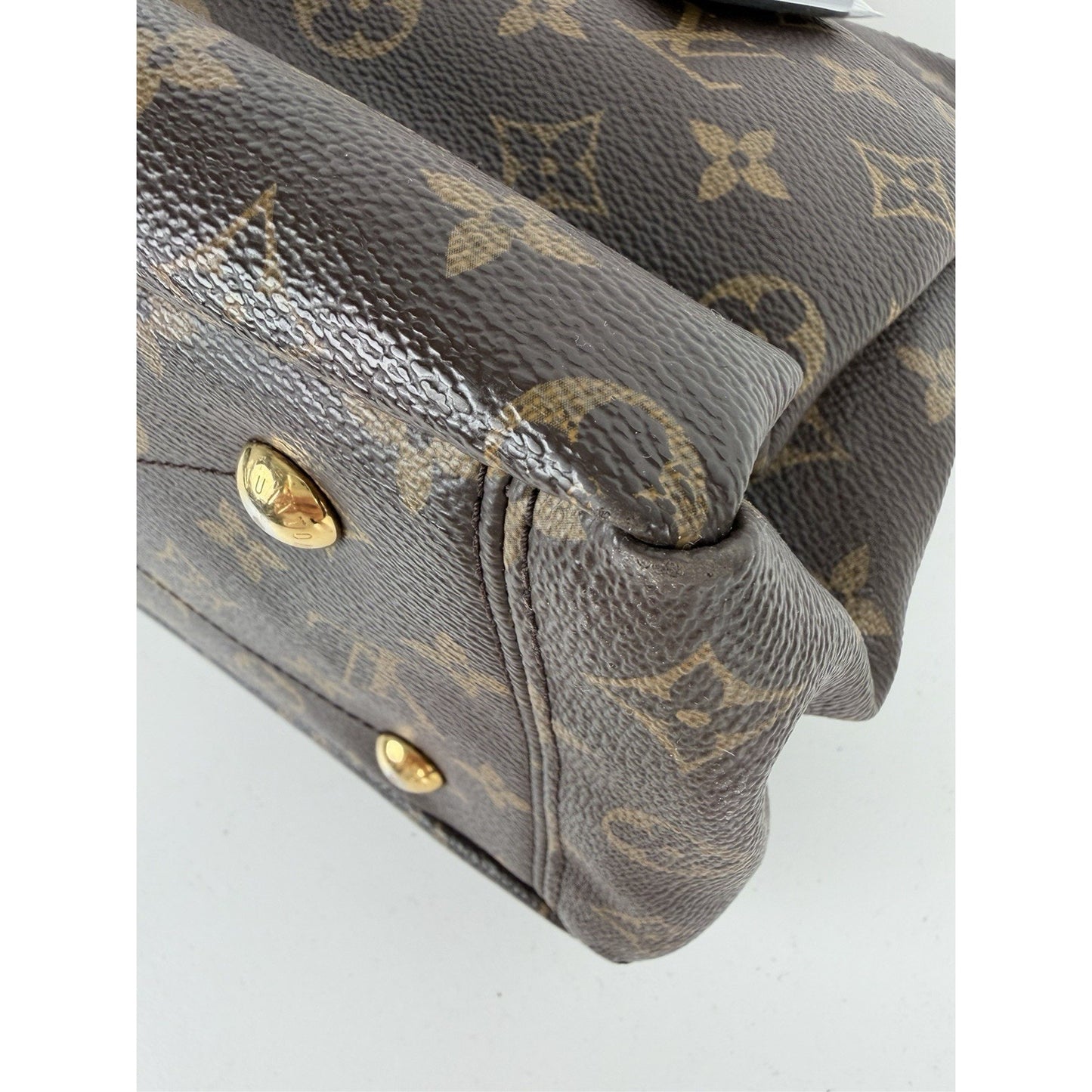Louis Vuitton Pallas Top Handle Bag MM in LV Monogram Coated Canvas 2014 S-20