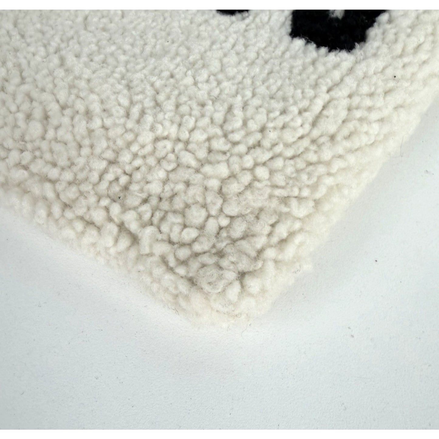 Balenciaga Shearling Pouch Clutch in White Color Silver HW S06