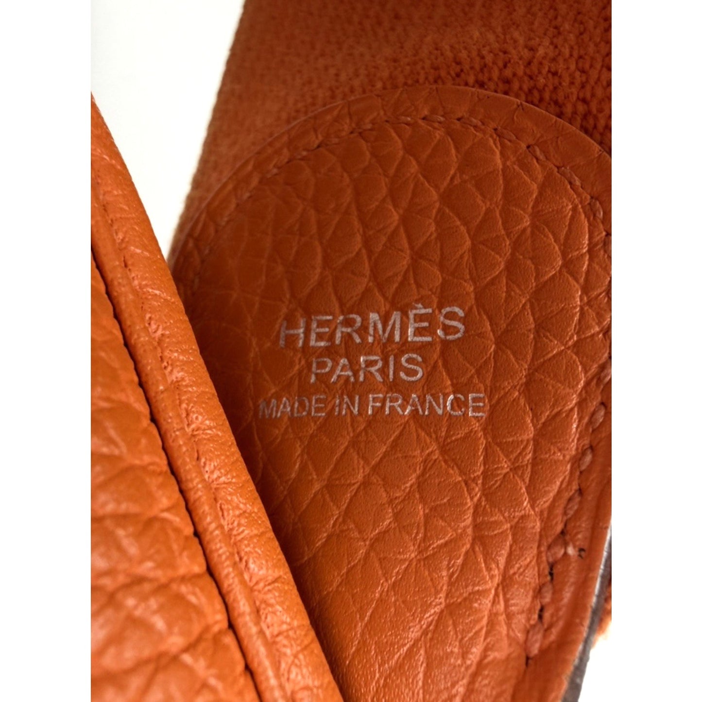 Hermes Evelyne III Crossbody Bag 29 Orange Taurillon Clemence Leather R-1 2010
