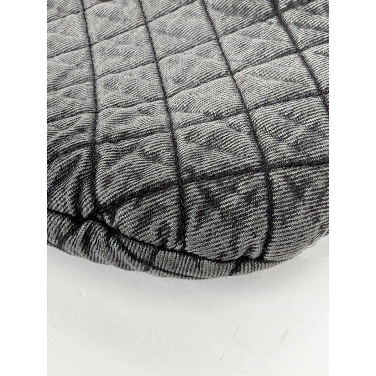 Chanel Denimpression Waist Bag Washed Gray Quilted Denim Silver Hardware 2019 D1