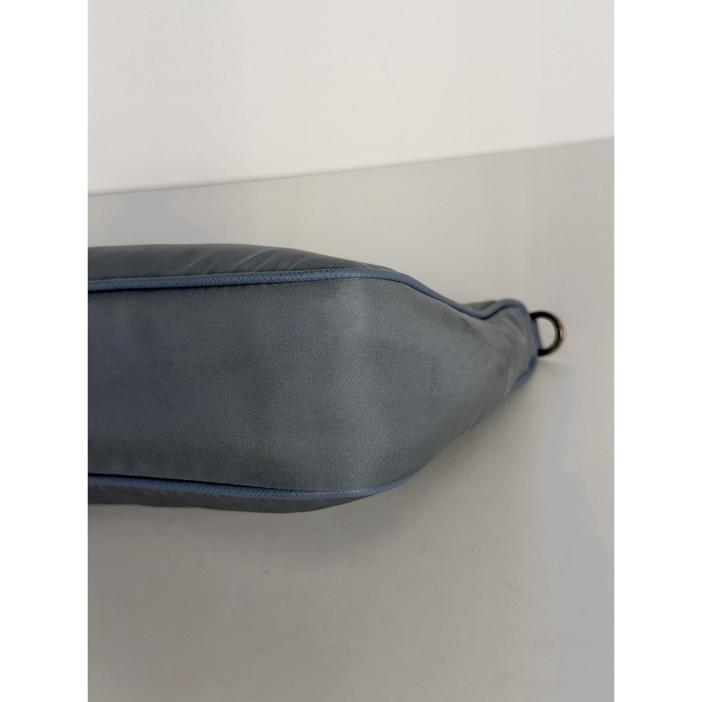 Prada Blue Tessuto Nylon Re-Edition 2005 Crossbody Bag S03
