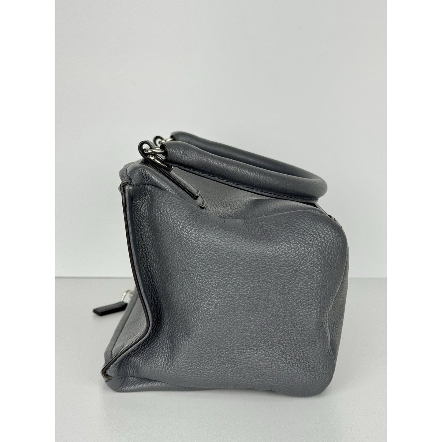 Givenchy Medium Pandora Shoulder Bag in Gray Grained Leather B-1