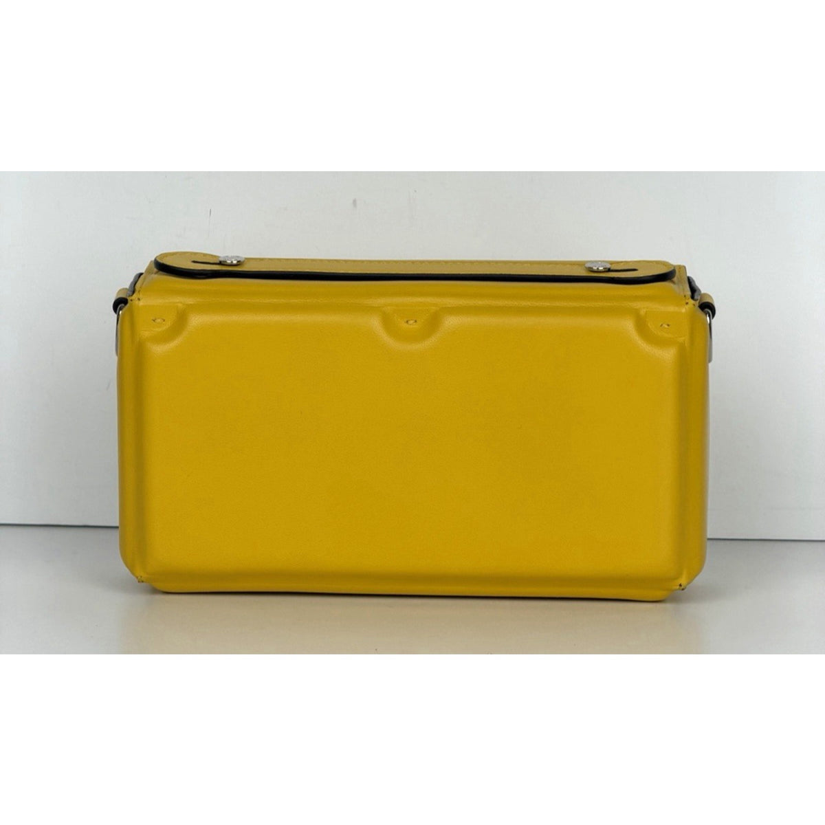 Fendi Baguette Soft Trunk Crossbody Bag in Yellow By Kim Jones S-10