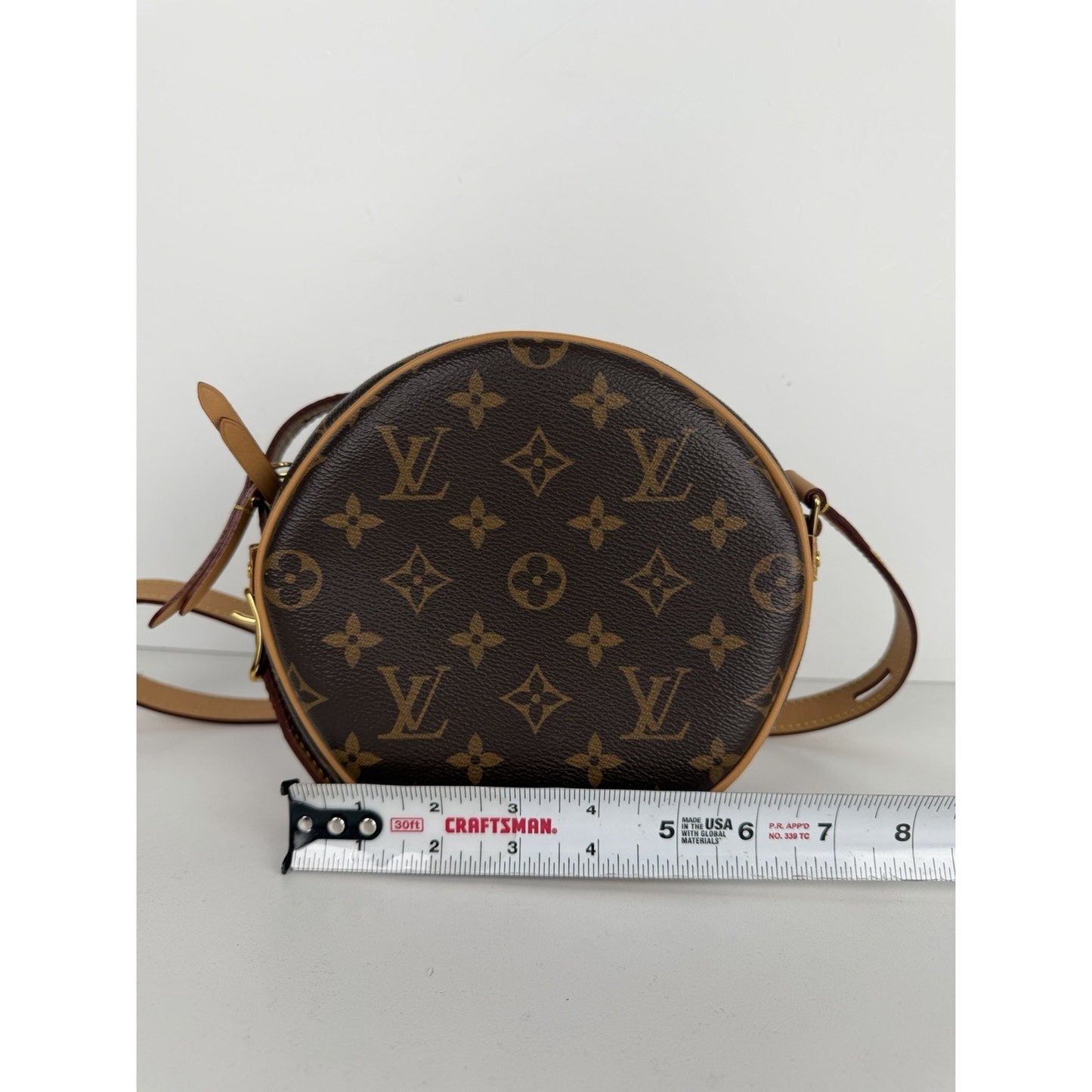 Louis Vuitton Boite Chapeau Souple PM Bag in Brown Monogram Coated Canvas NFC F1