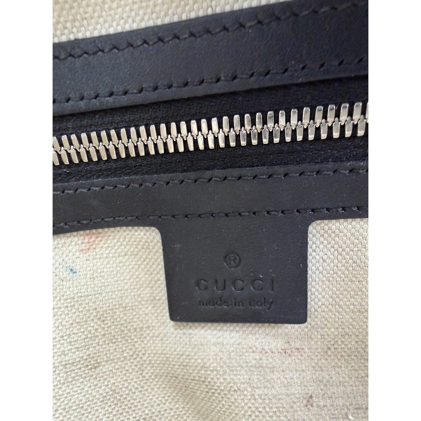Gucci GG Embossed Leather Shoulder Bag Small in Black Perforated Leather S19
