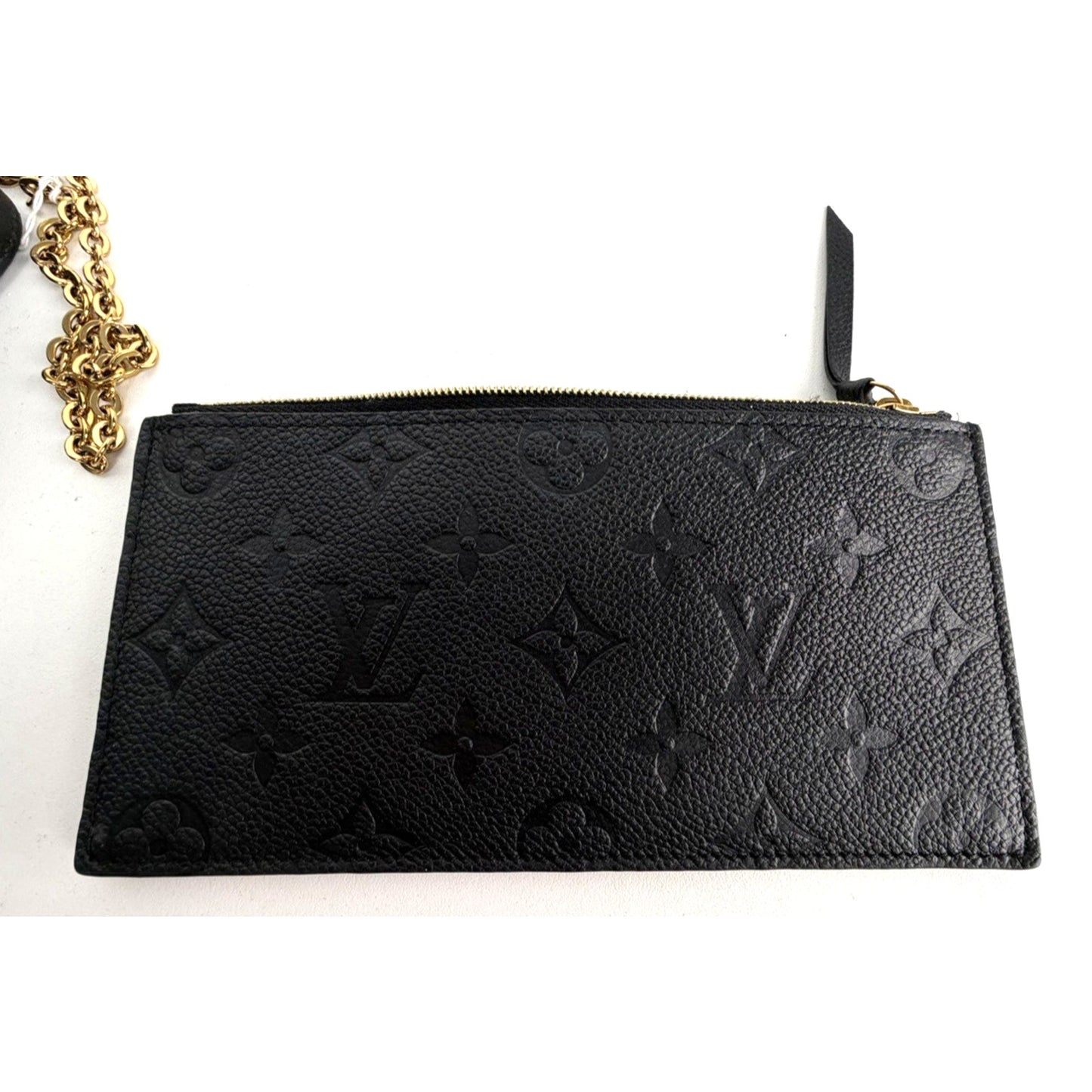 Louis Vuitton Pochette Felicie Wallet Bag in Black Monogram Empreinte NFC S11