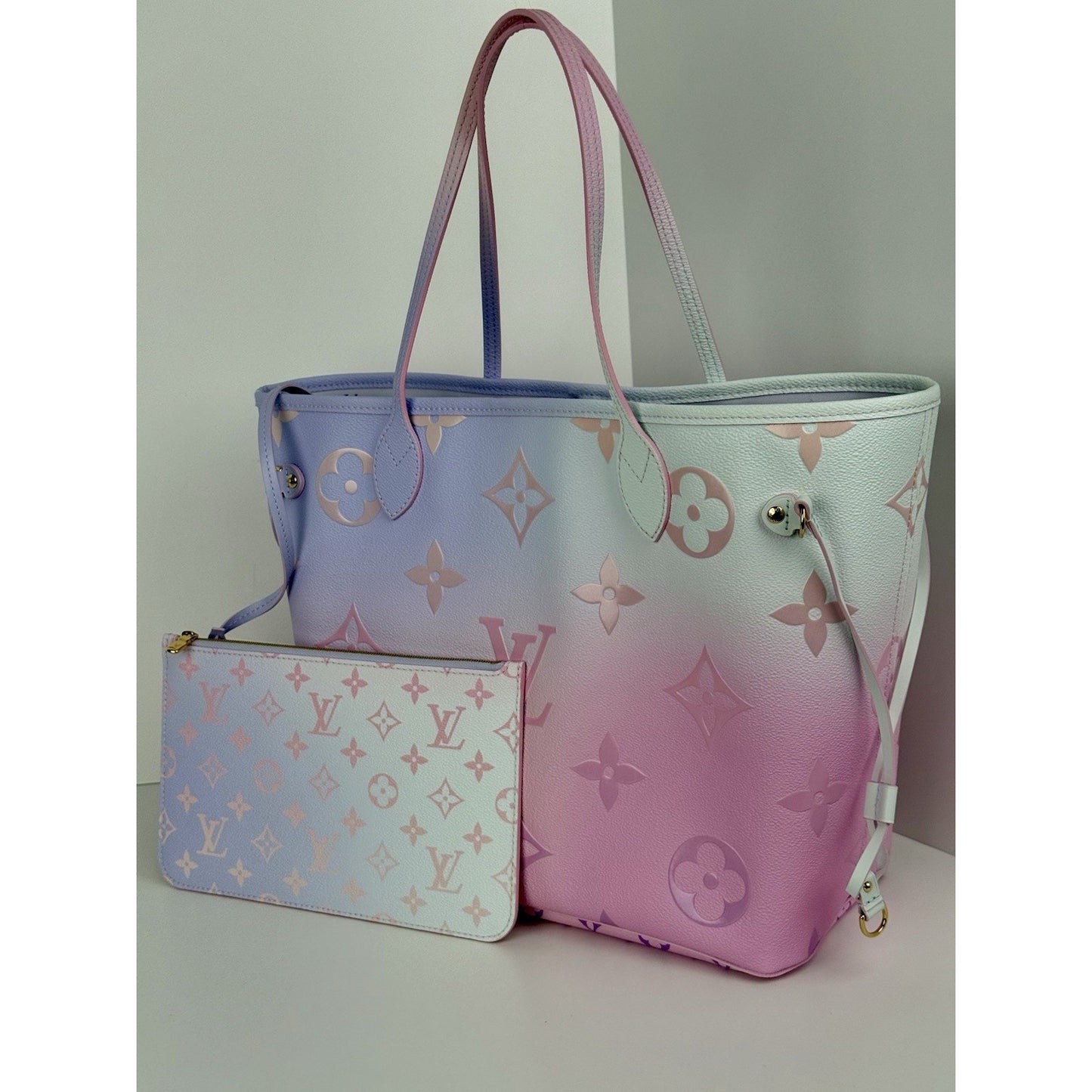 Louis Vuitton Neverfull MM Tote Bag Monogram Sunrise Pastel