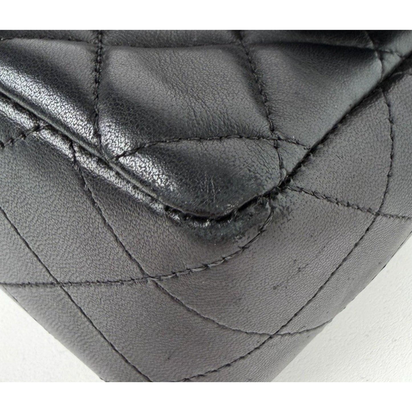 Chanel Mini Rectangular Flap Bag in Black Quilted Lambskin 2019 D-2