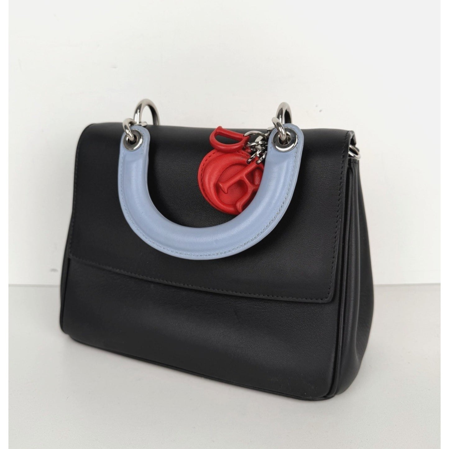 Christian Dior Be Dior Flap Bag Small in Tri-Color Calfskin Leather 2014 S-09