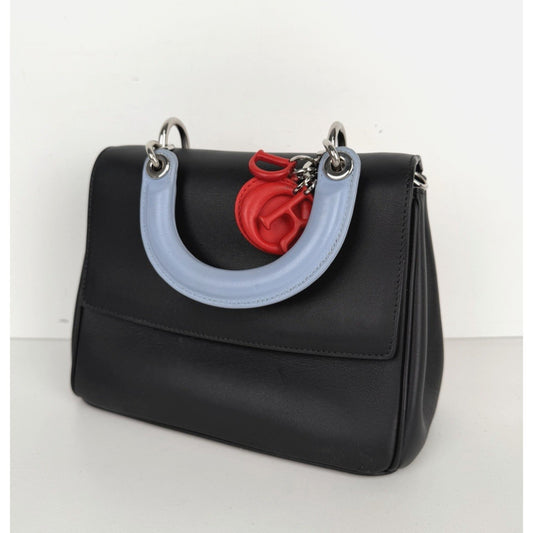 Christian Dior Be Dior Flap Bag Small in Tri-Color Calfskin Leather 2014 S-09