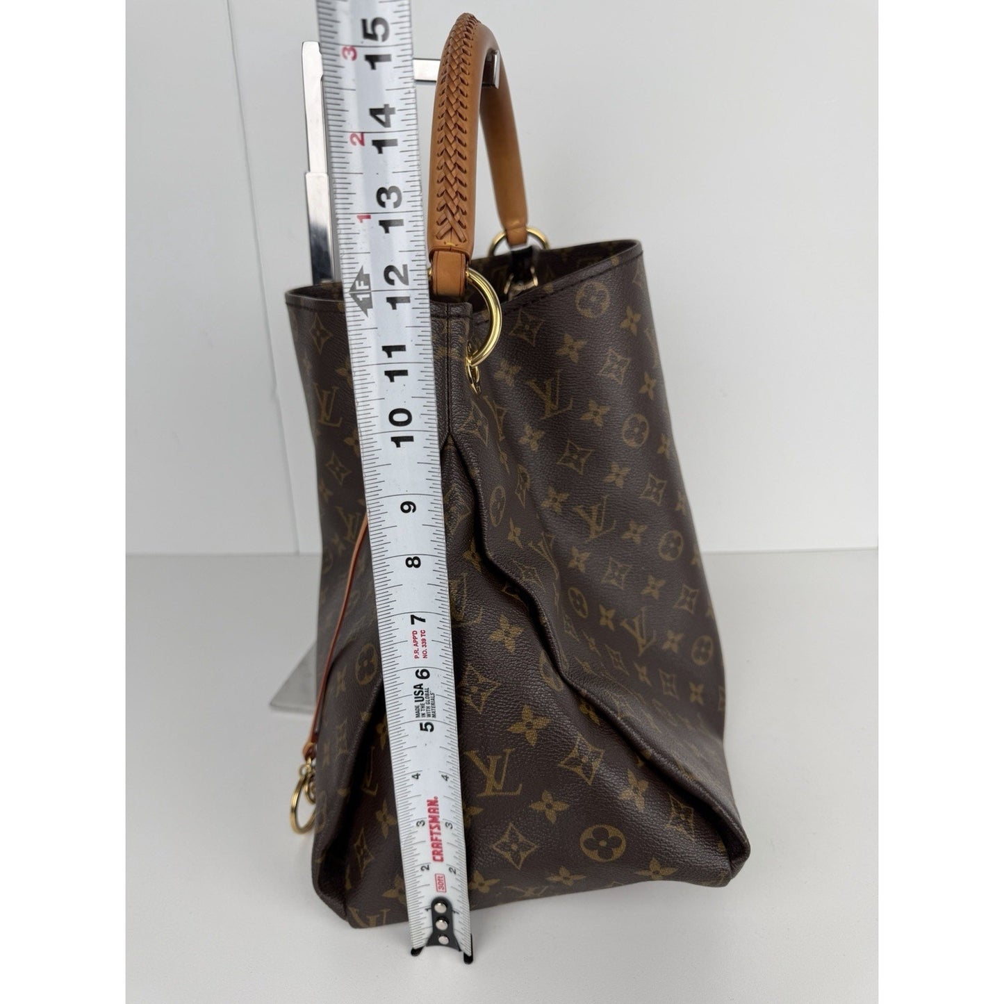 Louis Vuitton Artsy Shoulder MM Bag in Brown LV Monogram Coated Canvas 2010 C-5