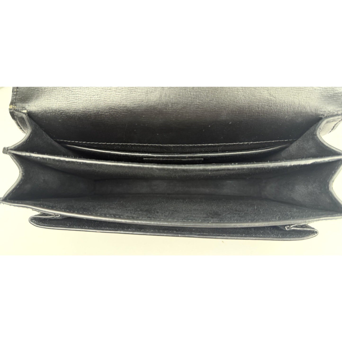 Saint Laurent Sunset Chain Crossbody Bag Medium in Black Leather with SH S11