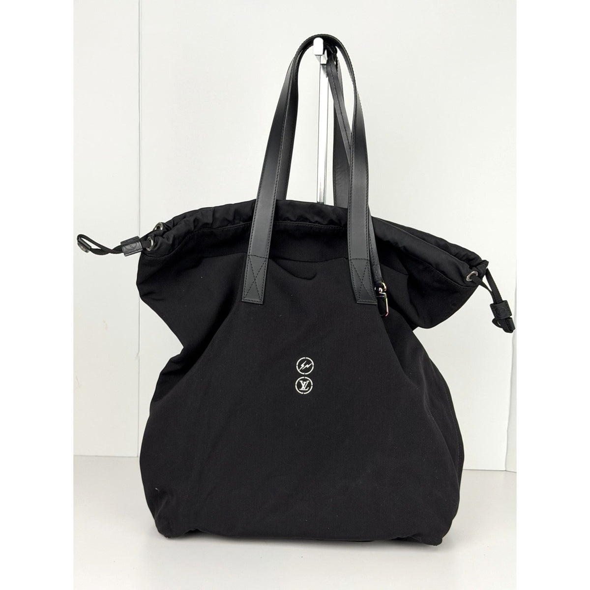 Louis Vuitton Fragment Cabas Tote Bag in Black Canvas Silver Hardware S19