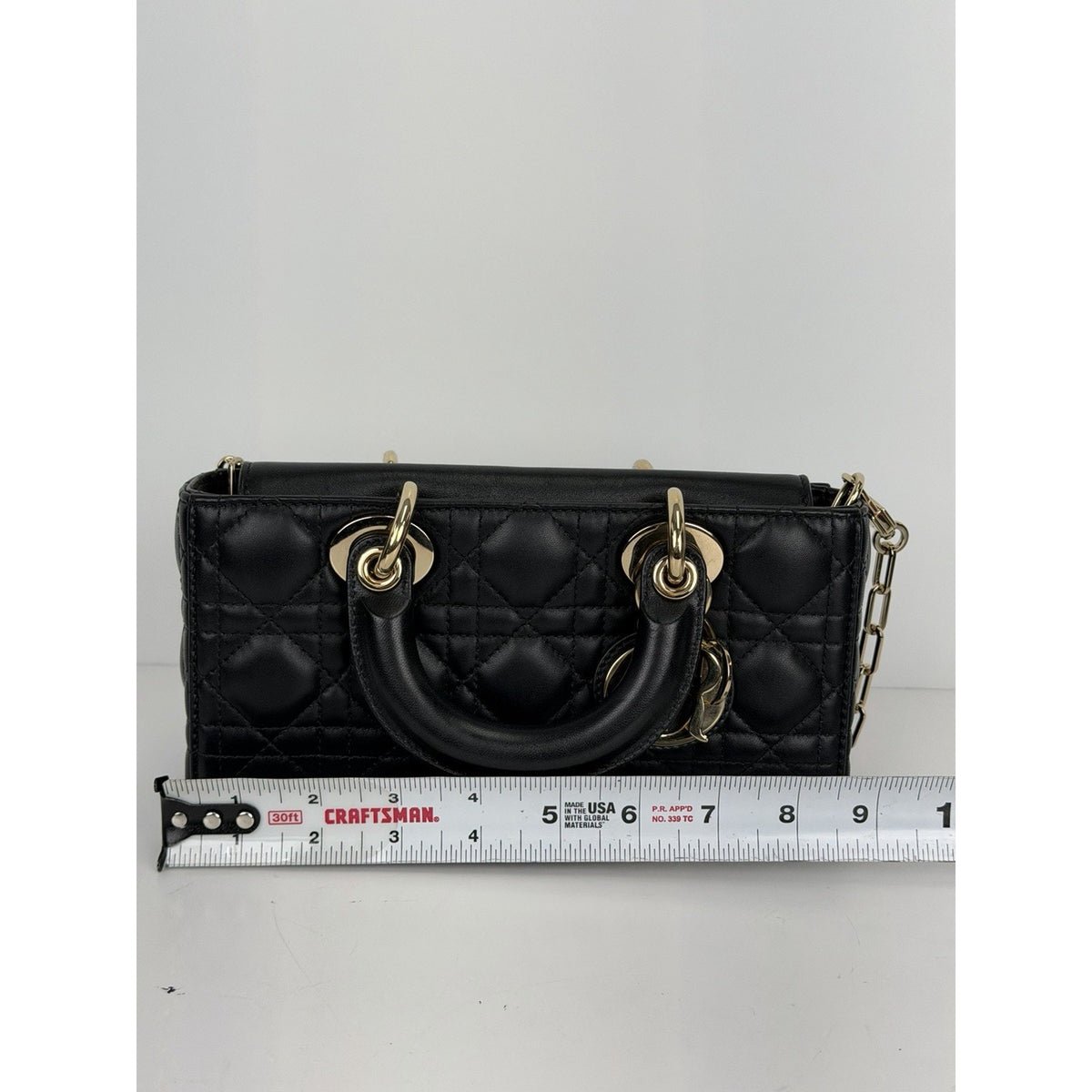 Christian Dior Lady D-Joy Bag Small in Black Cannage Lambskin Leather 2023 C-4