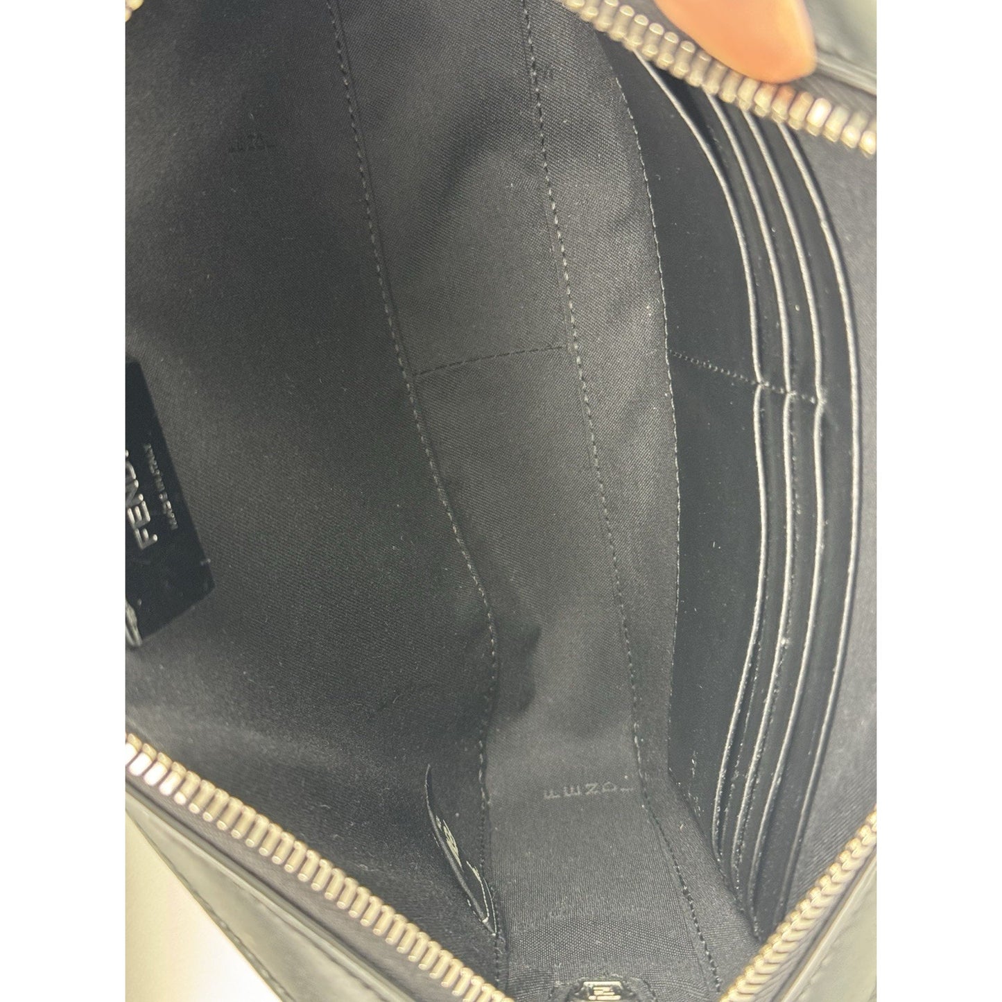 Fendi Diagonal Zucca Multicolor Camera Bag with Silver Hardware