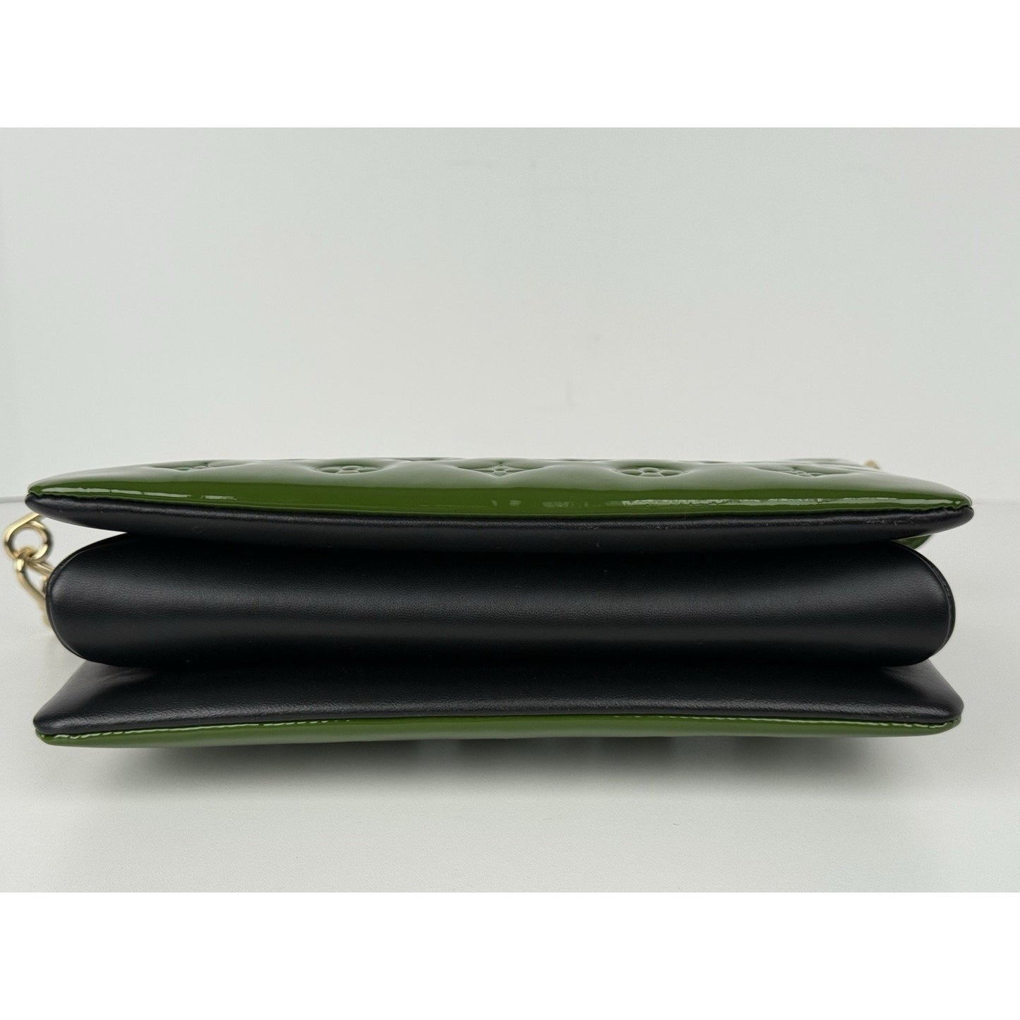 Louis Vuitton Monogram Vernis Coussin PM Green Patent Leather