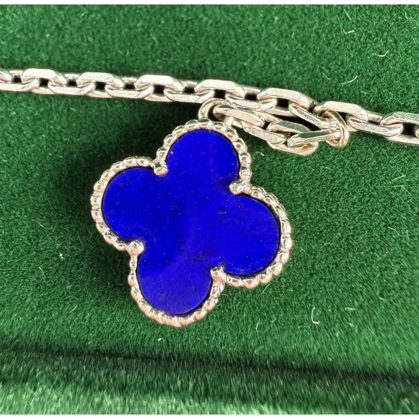 Van Cleef & Arpels Lucky Alhambra 4 Motifs Bracelet 18k White Gold