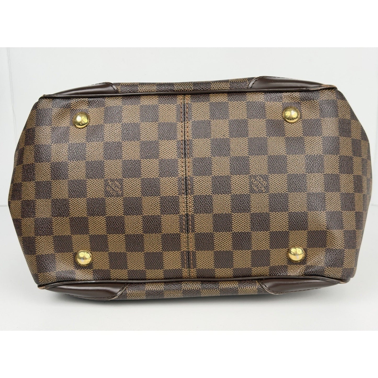 Louis Vuitton Verona MM Damier Ebene Shoulder Bag Brown Coated Canvas 2010 S14