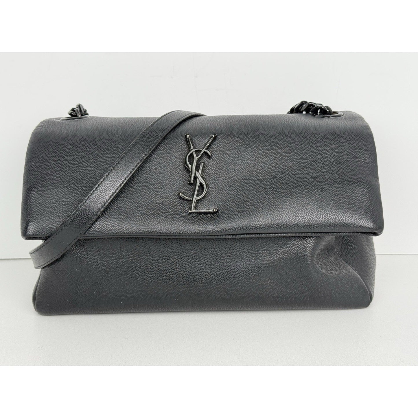 Saint Laurent West Hollywood Leather Handbag Black with Black Hardware