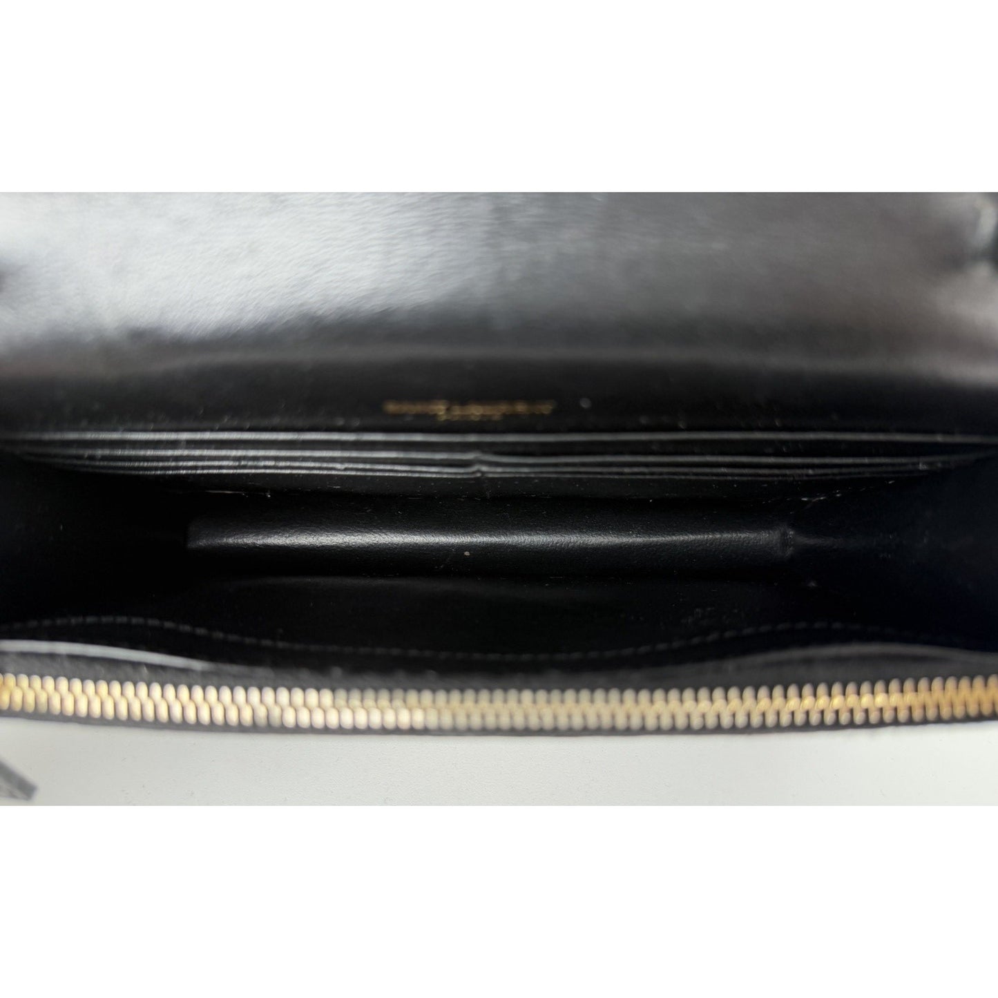 Saint Laurent Kate Shoulder Bag Small Tassel in Black Leather C3