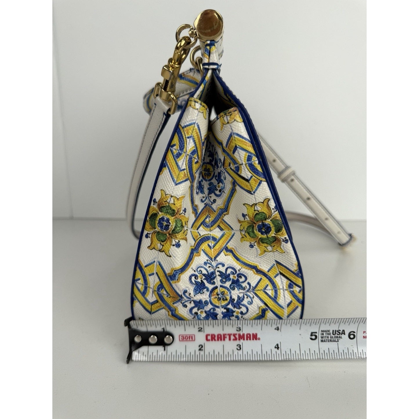 Dolce & Gabbana Dauphine Majolica Miss Sicily Bag Medium Multicolor Leather S13