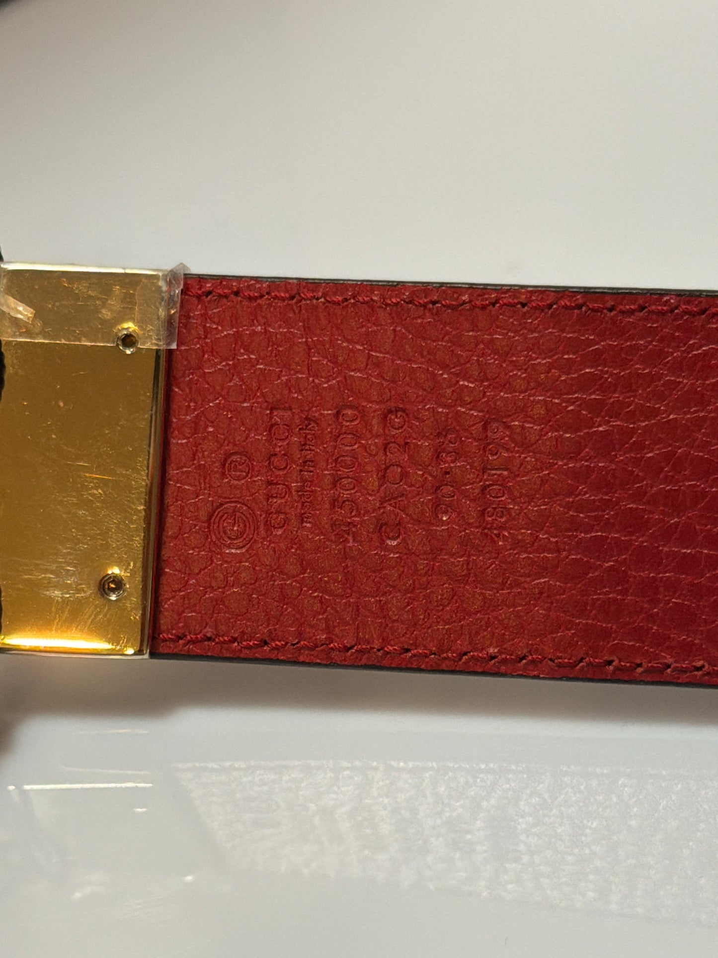 Gucci 1973 Reversible Belt 90/36 Black Red 450000-480199