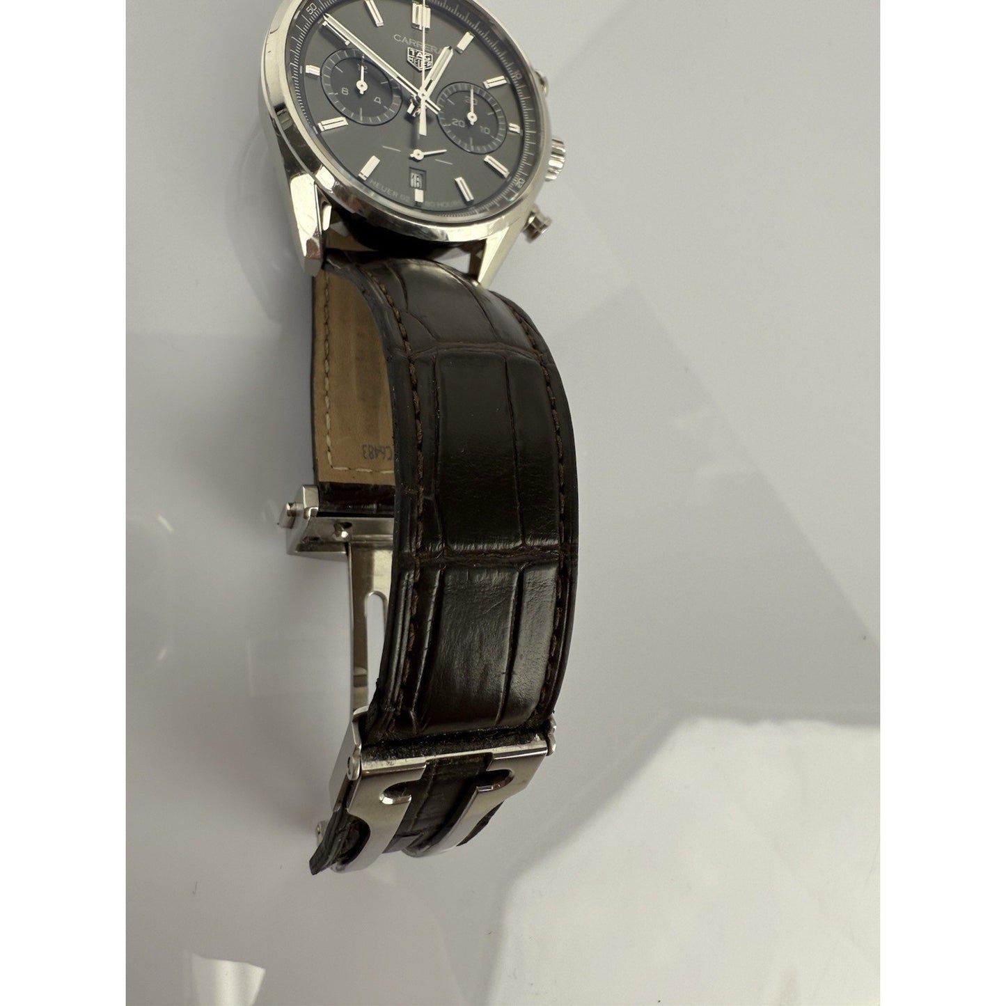 Tag Heuer Carrera 42mm CBN2012 Automatic Chronograph Gray