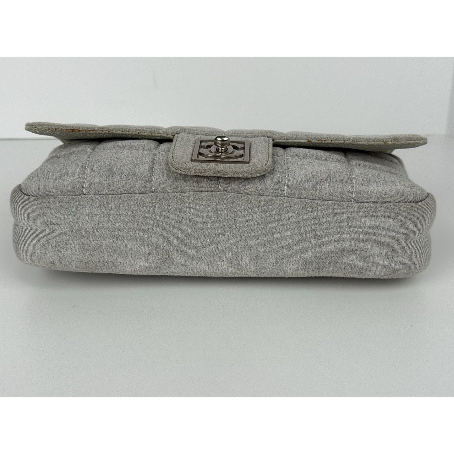 Chanel Sport Line 2006 Quilted Denim Jersey Shoulder Bag