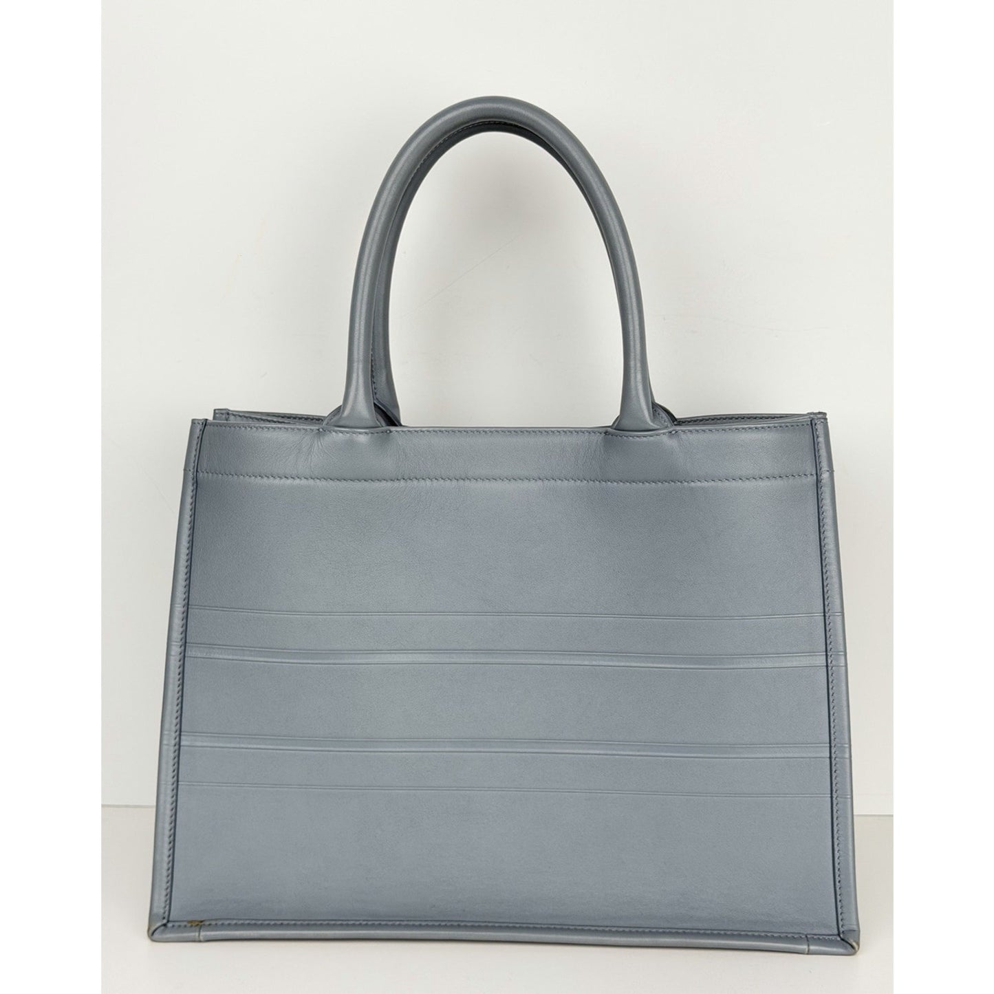 Christian Dior Book Tote Bag Medium in Gray Calfskin Leather 2020 F3