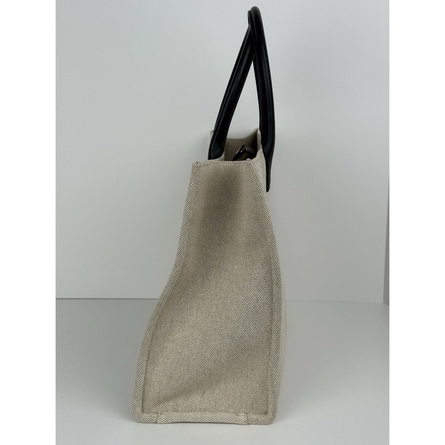 VERSACE La Medusa Beige canvas LARGE TOTE BAG