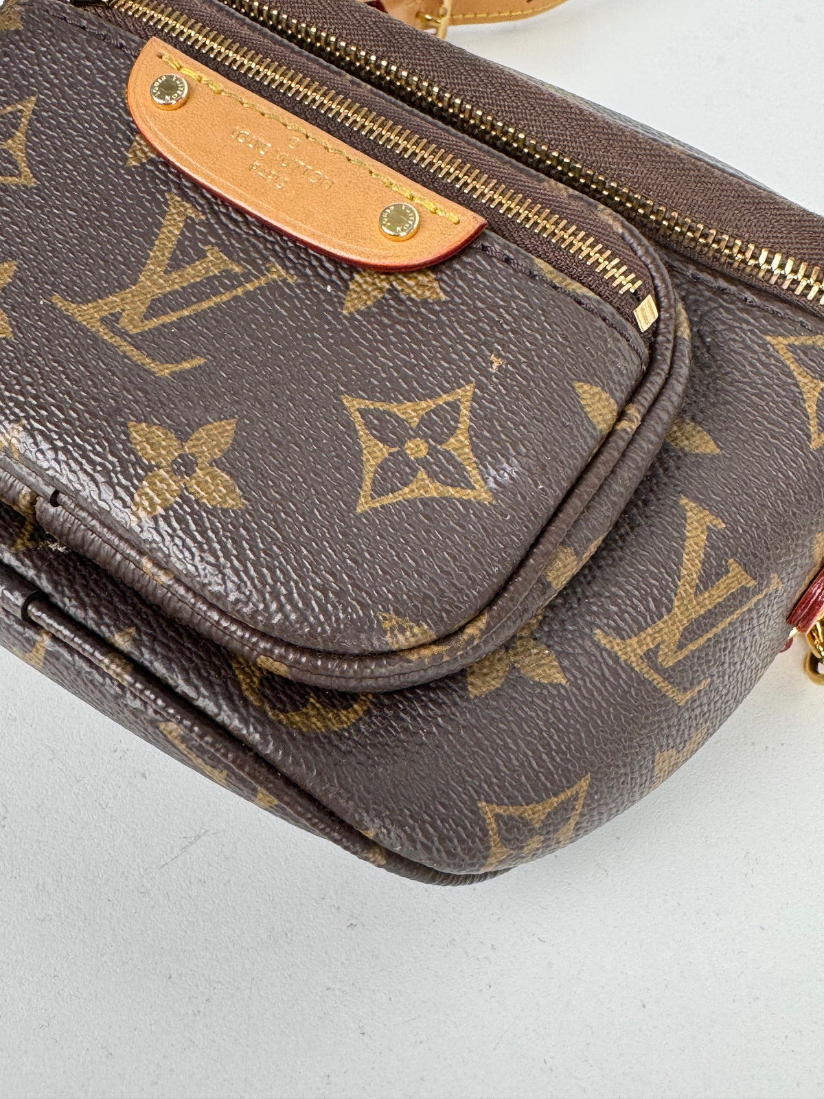 Louis Vuitton Mini Bumbag in LV Monogram Coated Canvas NFC YC2