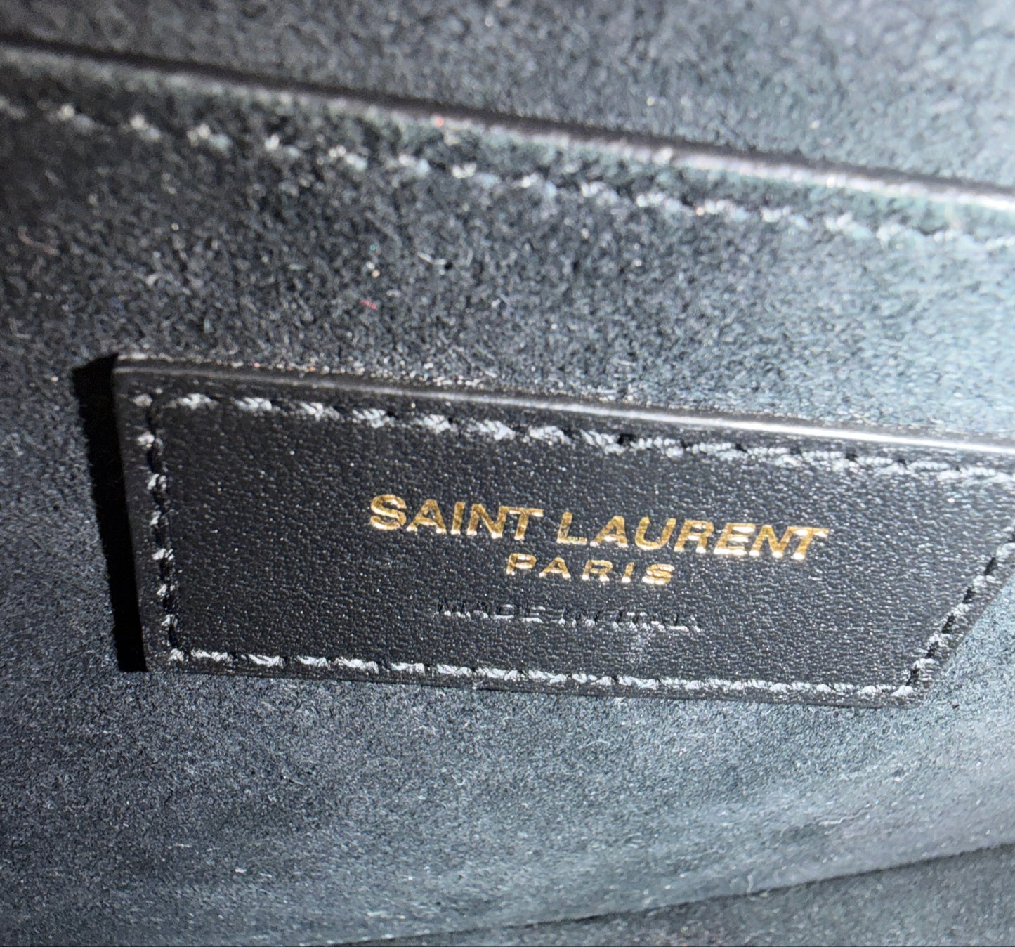 Saint Laurent Medium Sunset Shoulder Bag in Smooth Black Calfskin Leather YC-5