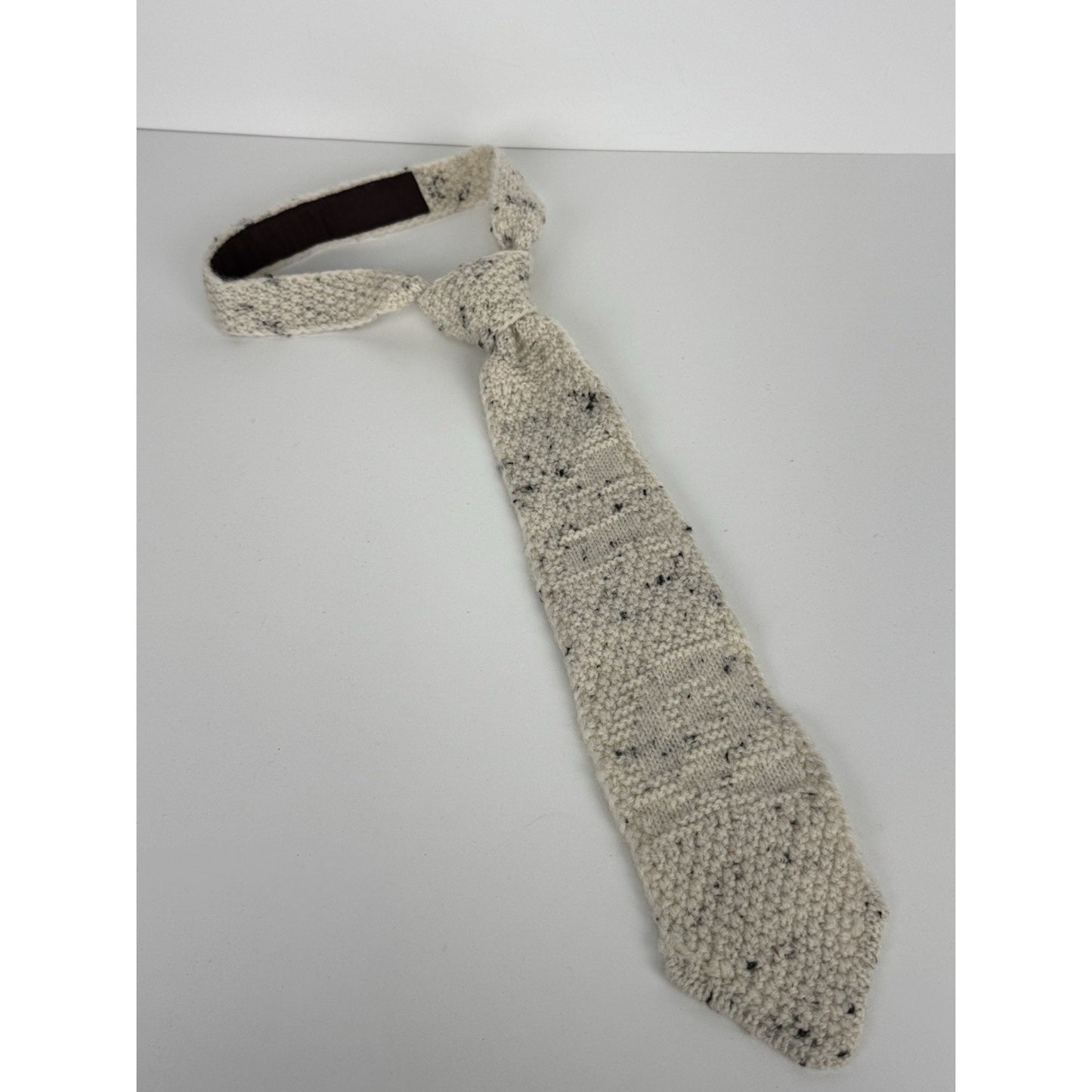 Bottega Veneta Mixed Stitch Wool Blend Tie