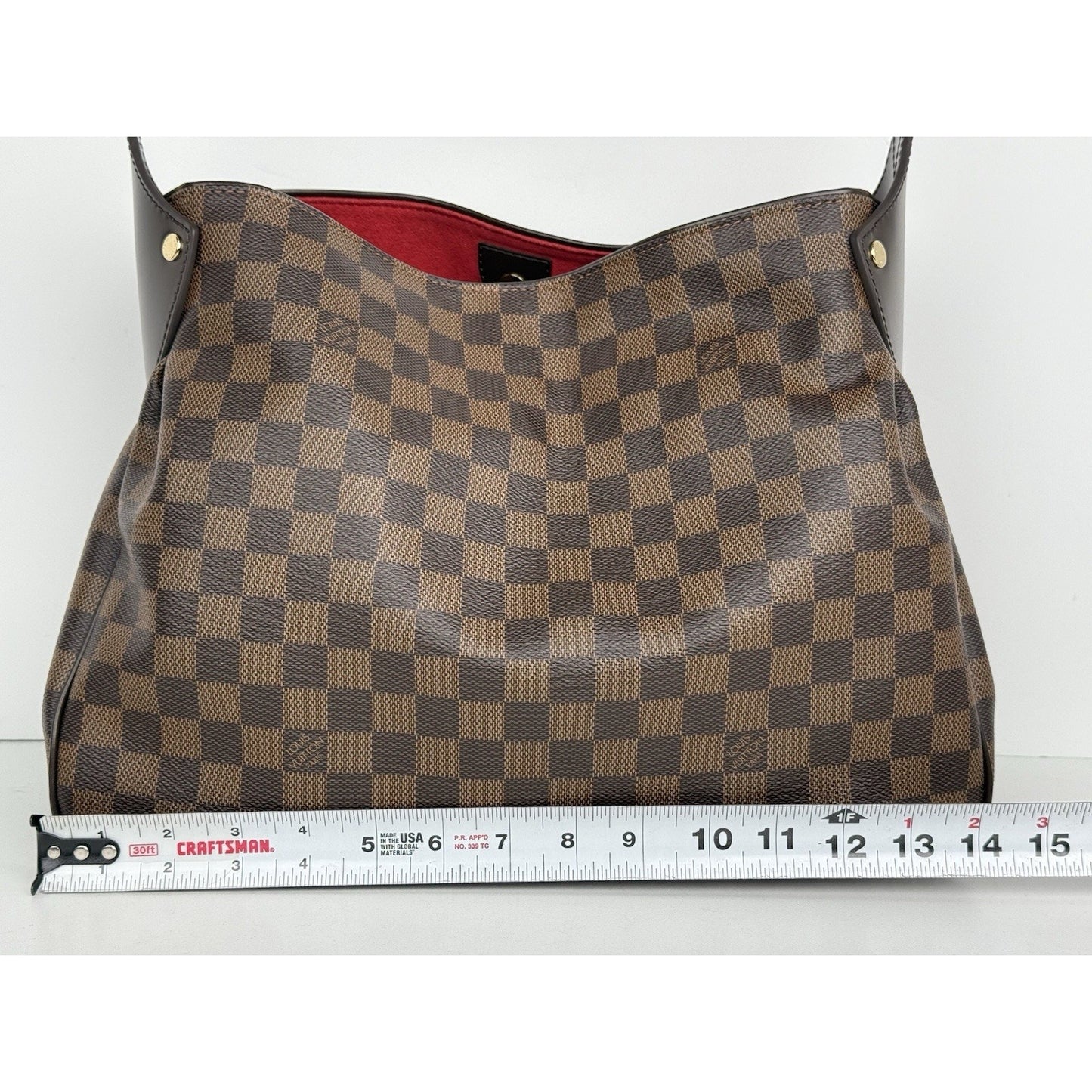 LOUIS VUITTON Damier Ebene Reggia Shoulder Bag