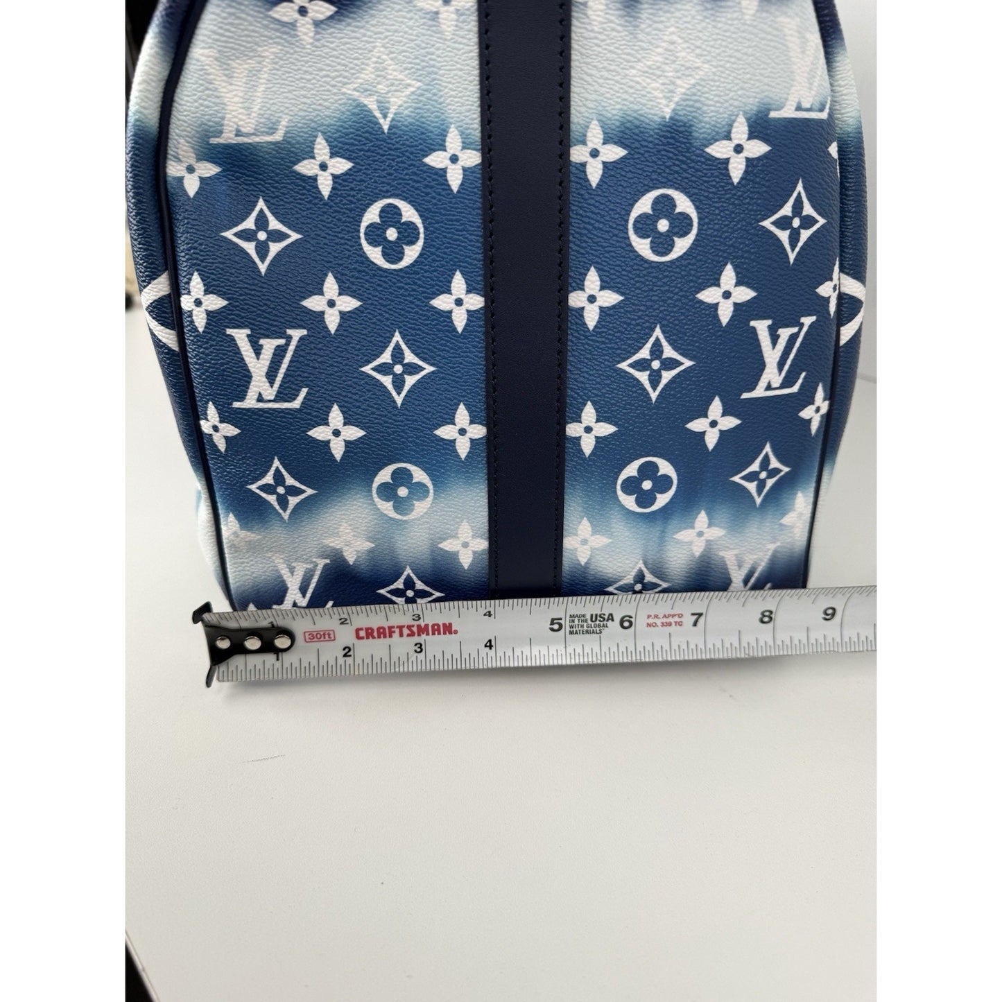 Louis Vuitton Escale Blue Keepall 50 Duffle Giant Monogram Bag