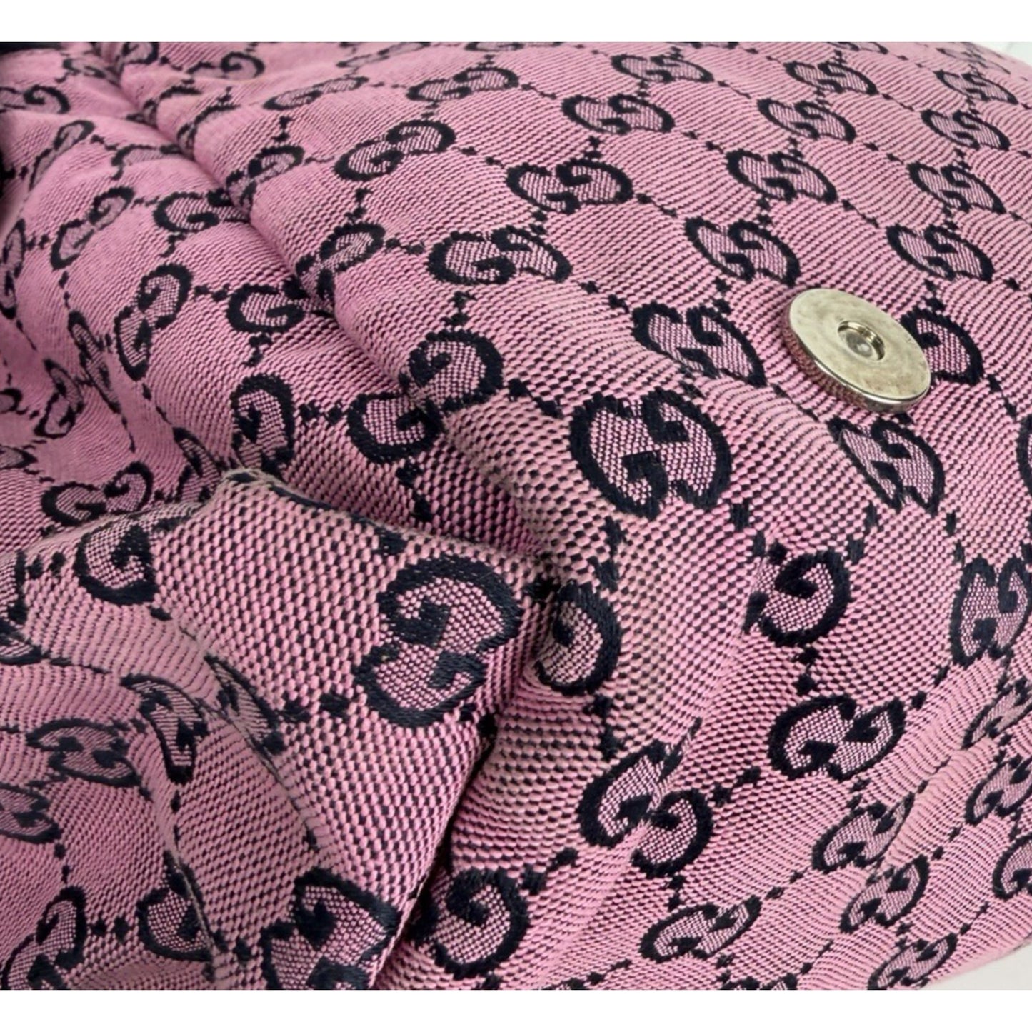 Gucci GG Multicolor Diaper Bag in Pink and Blue Monogram Canvas S