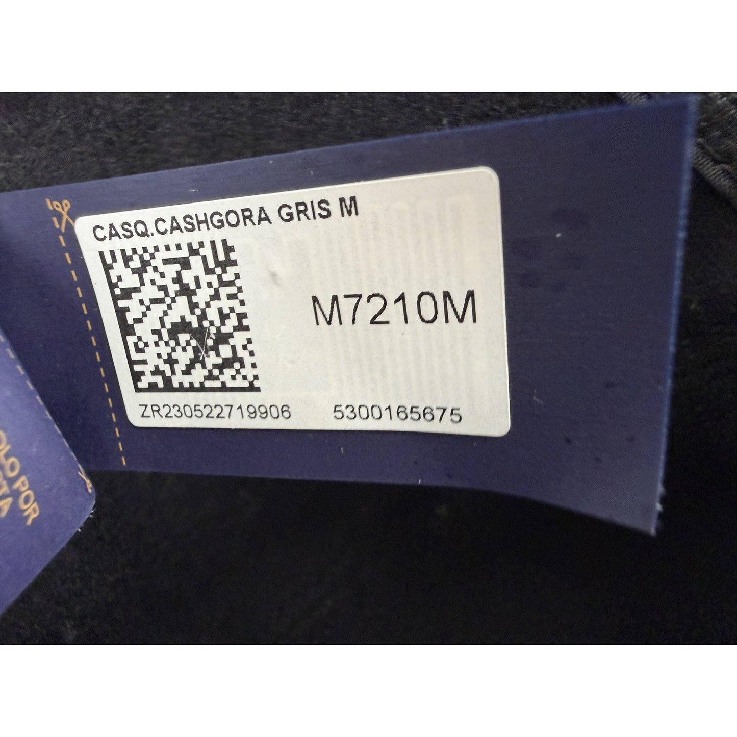 Louis Vuitton Carry On Cap Black Grey Wool Monogram M7210M Size M