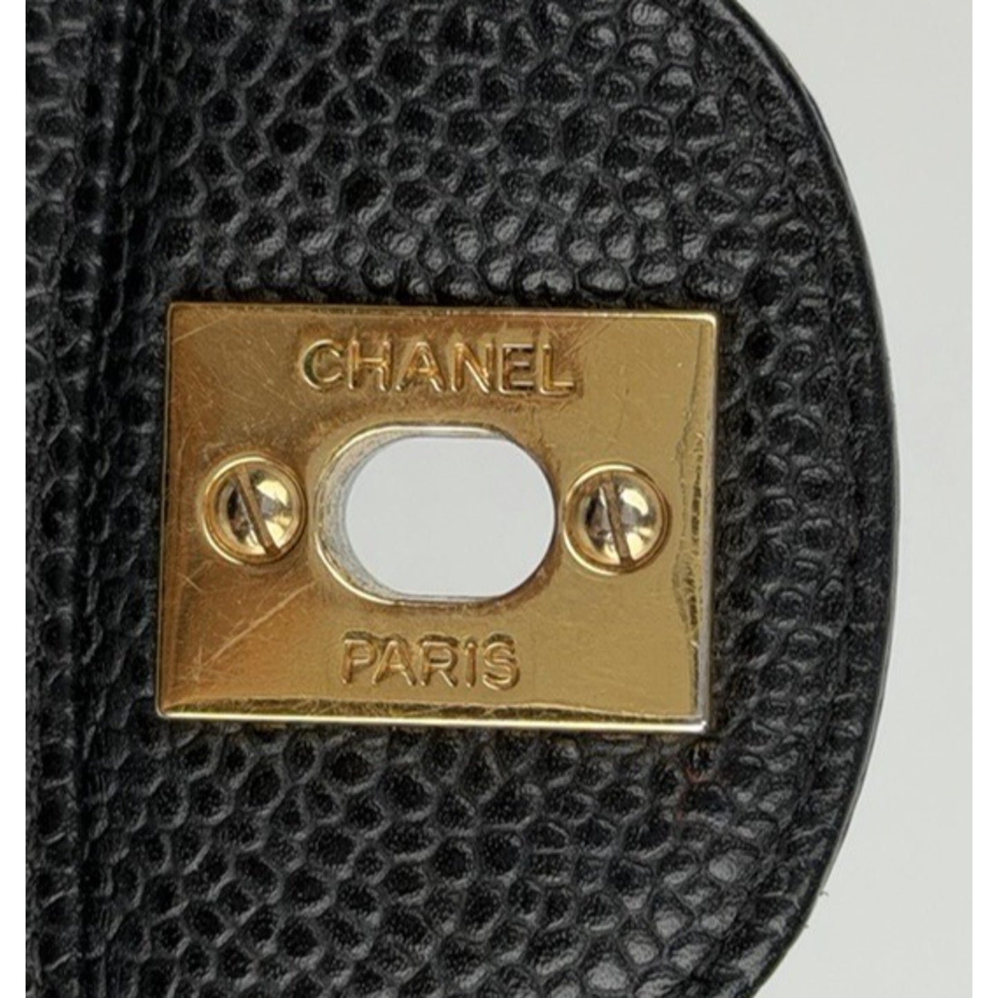 Chanel Classic Double Flap Medium Bag in Black Quilted Caviar Leather E-5