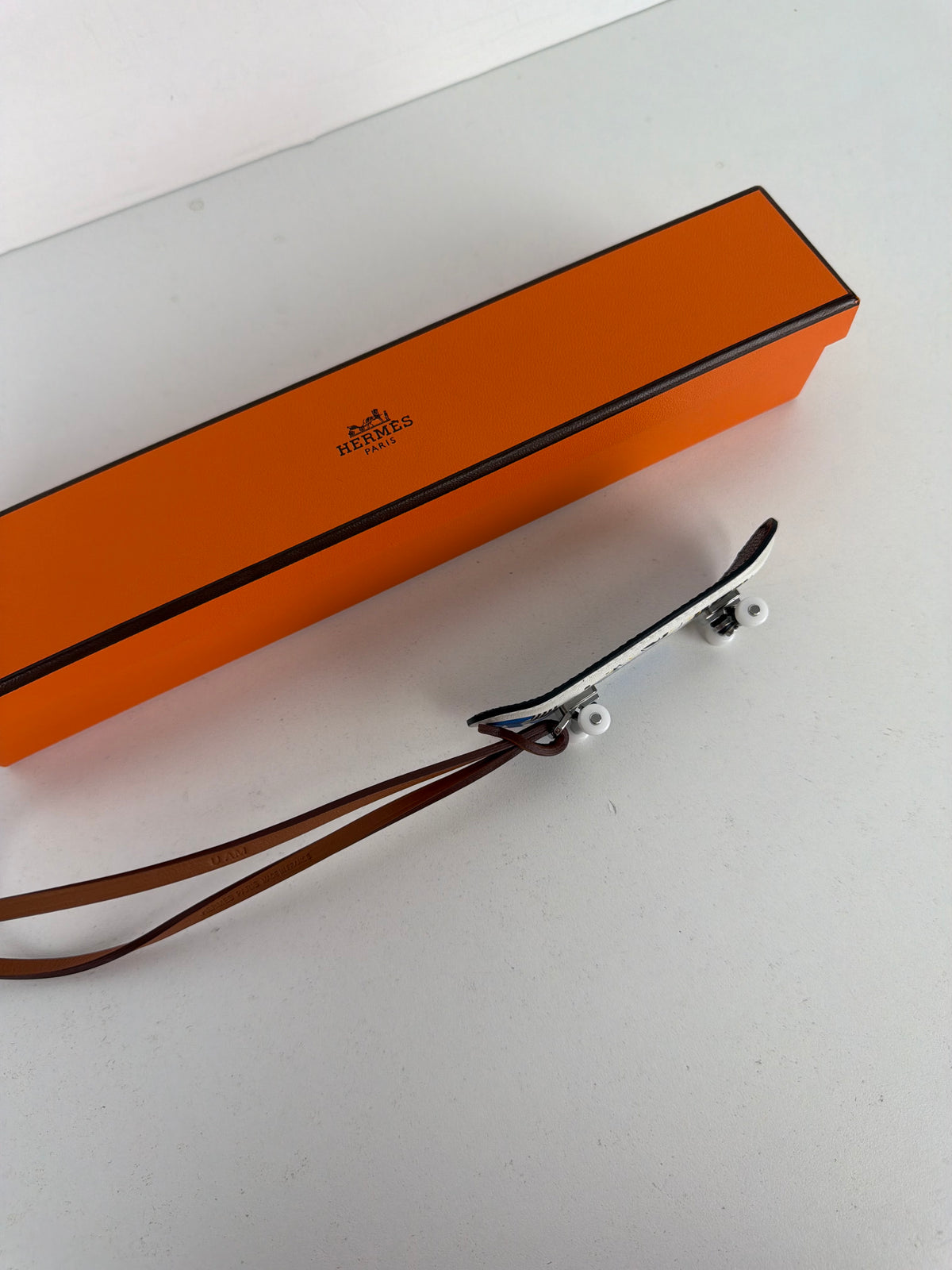 Hermes Fingerskate Charm in Goatskin Swift Calfskin K3