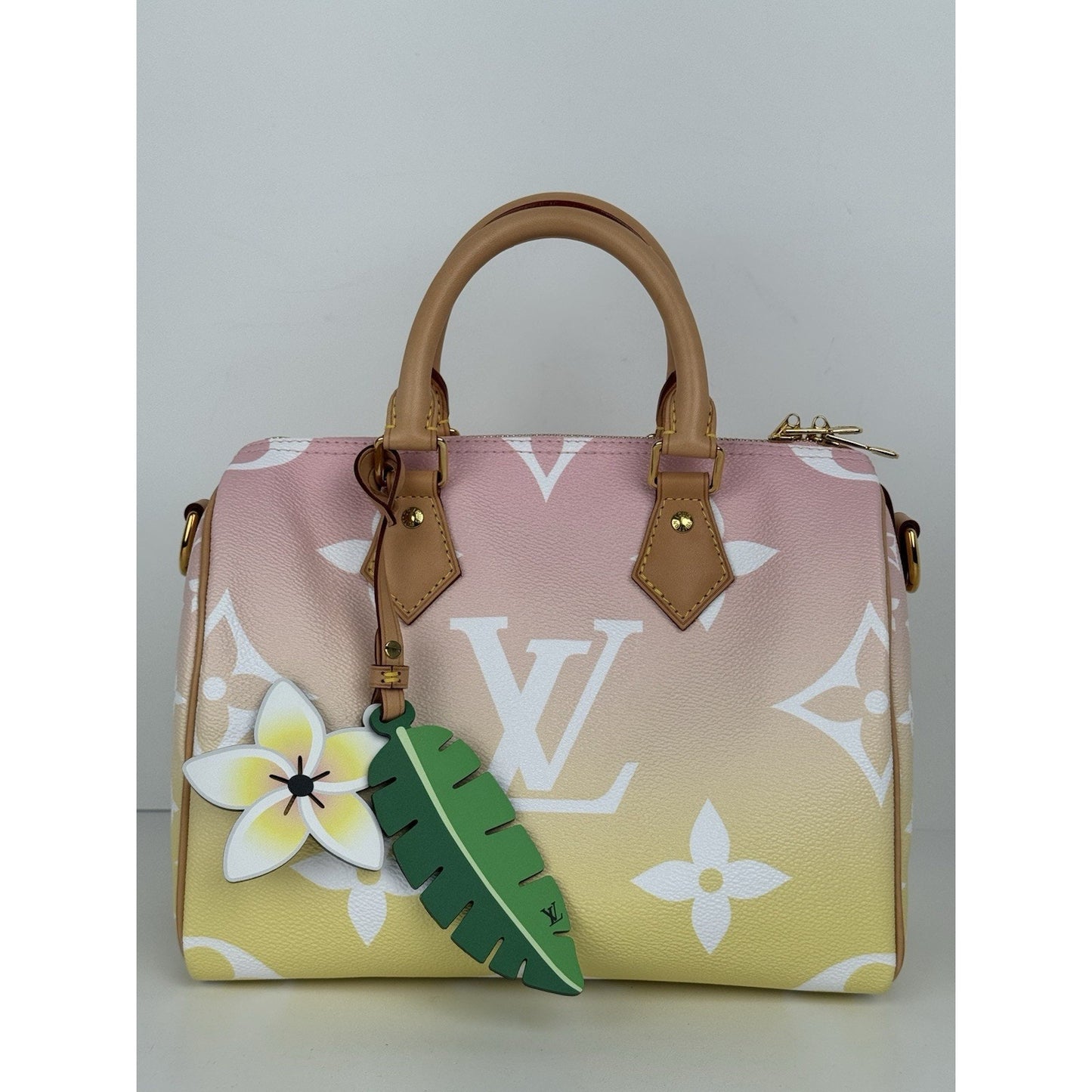Louis Vuitton Monogram Giant By The Pool Speedy Bandouliere 25 Light Pink C-6