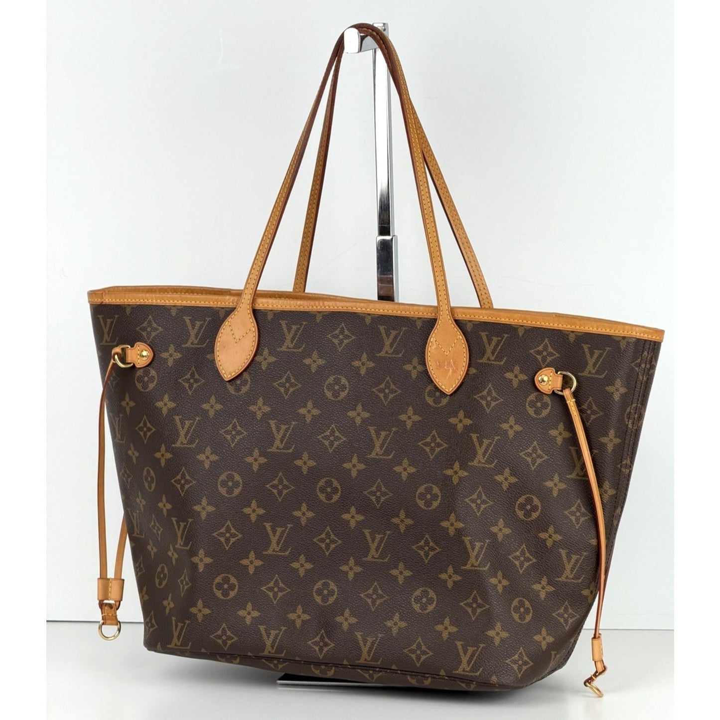 Louis Vuitton Monogram Neverfull MM Tote Bag in Brown Coated Canvas 2010 S-10