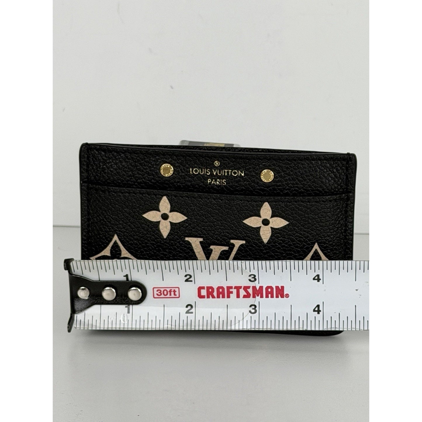 Louis Vuitton Card Holder in Bicolor LV Monogram Empreinte Leather NFC