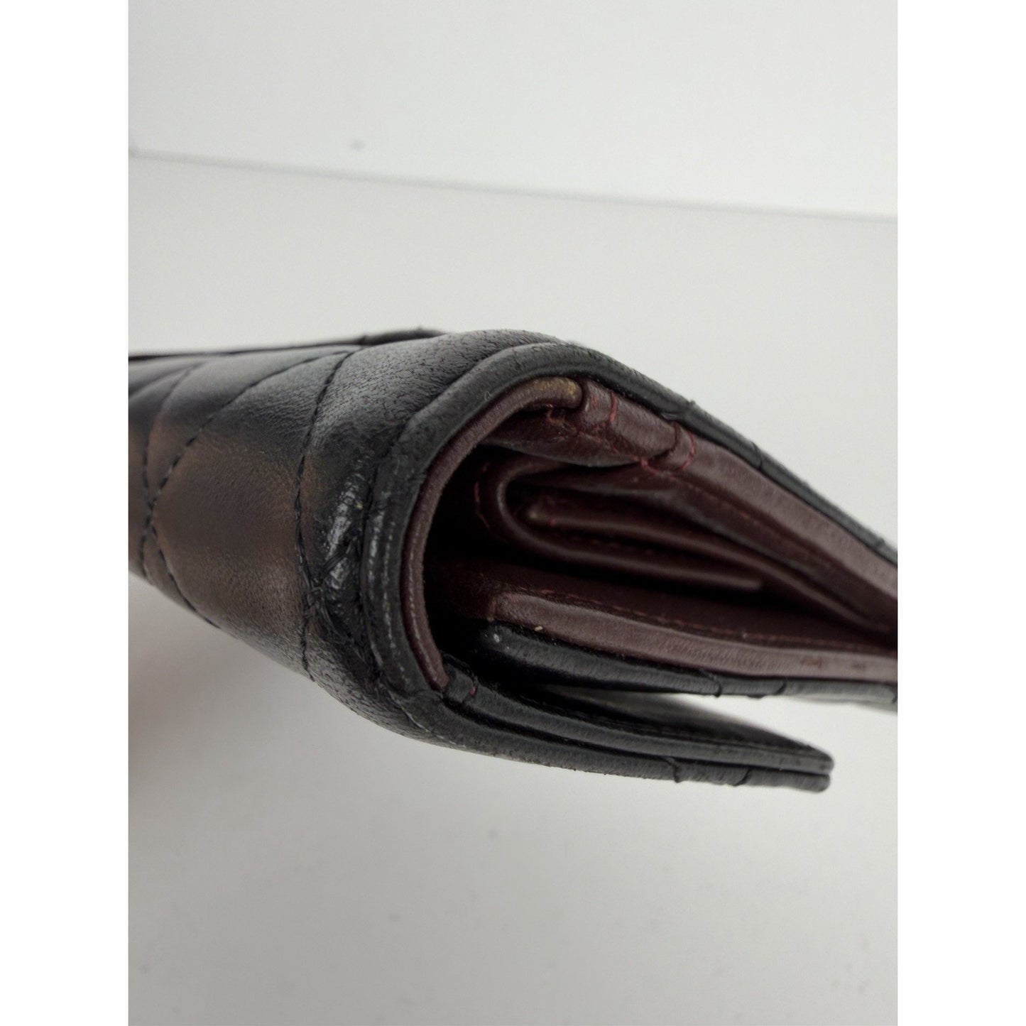 CHANEL Quilted Large Gusset Trifold Flap Wallet Black Leather (2012-2013)