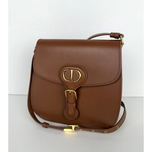 Dior Bobby Frame Crossbody Bag Medium in Brown Box Calfskin Leather 2022 B-1
